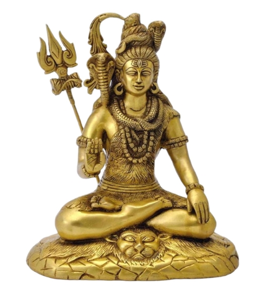 ASTHADHATU - BRASS LORD'S SHIVA  IDOL