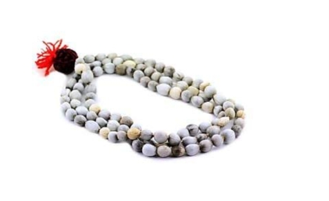 108+1 Vaijanthi Beads White Baijanti Mala